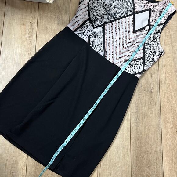 Jack Geometric Snakeskin Print Sheath Mini Dress Size 6 - Picture 8 of 9